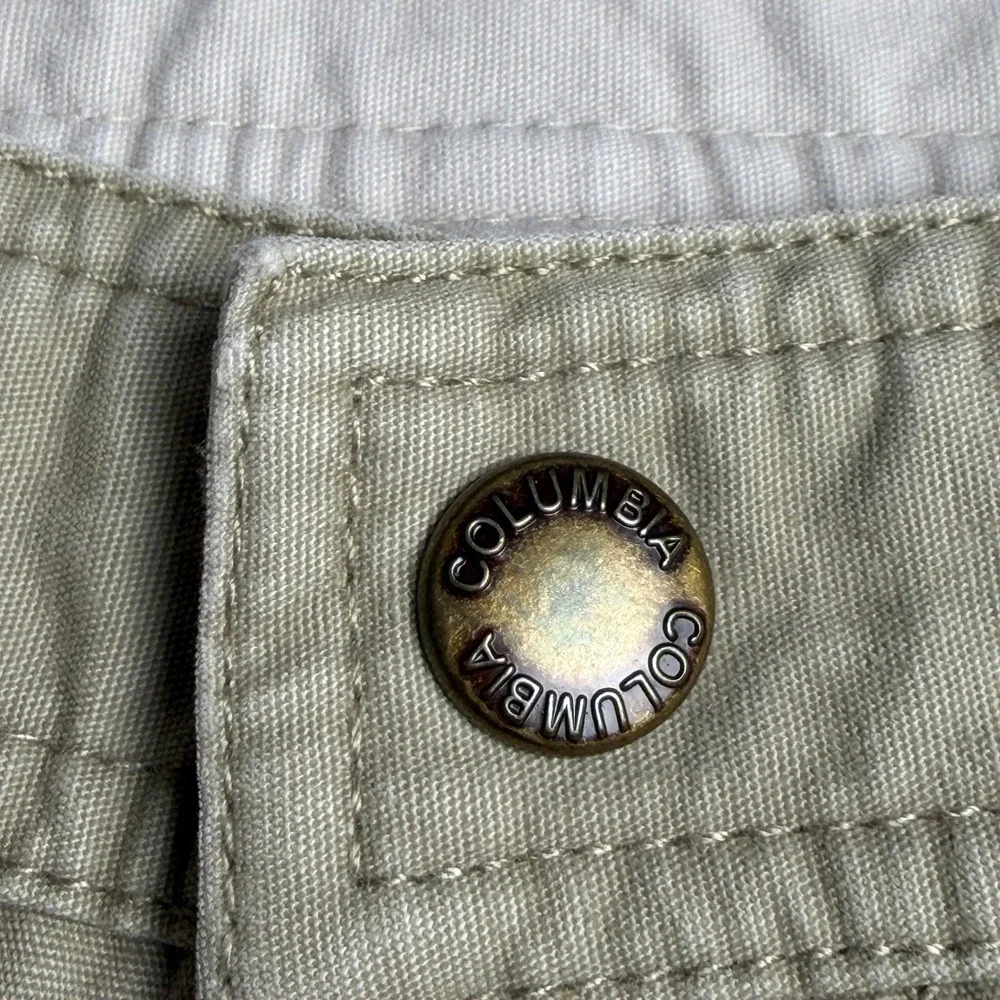 Columbia Mens Tan Khaki Cotton Canvas Cargo Utility Pants 40x32 AM 8255